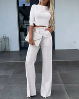 Camila | La veste à taille haute et pantalon droit