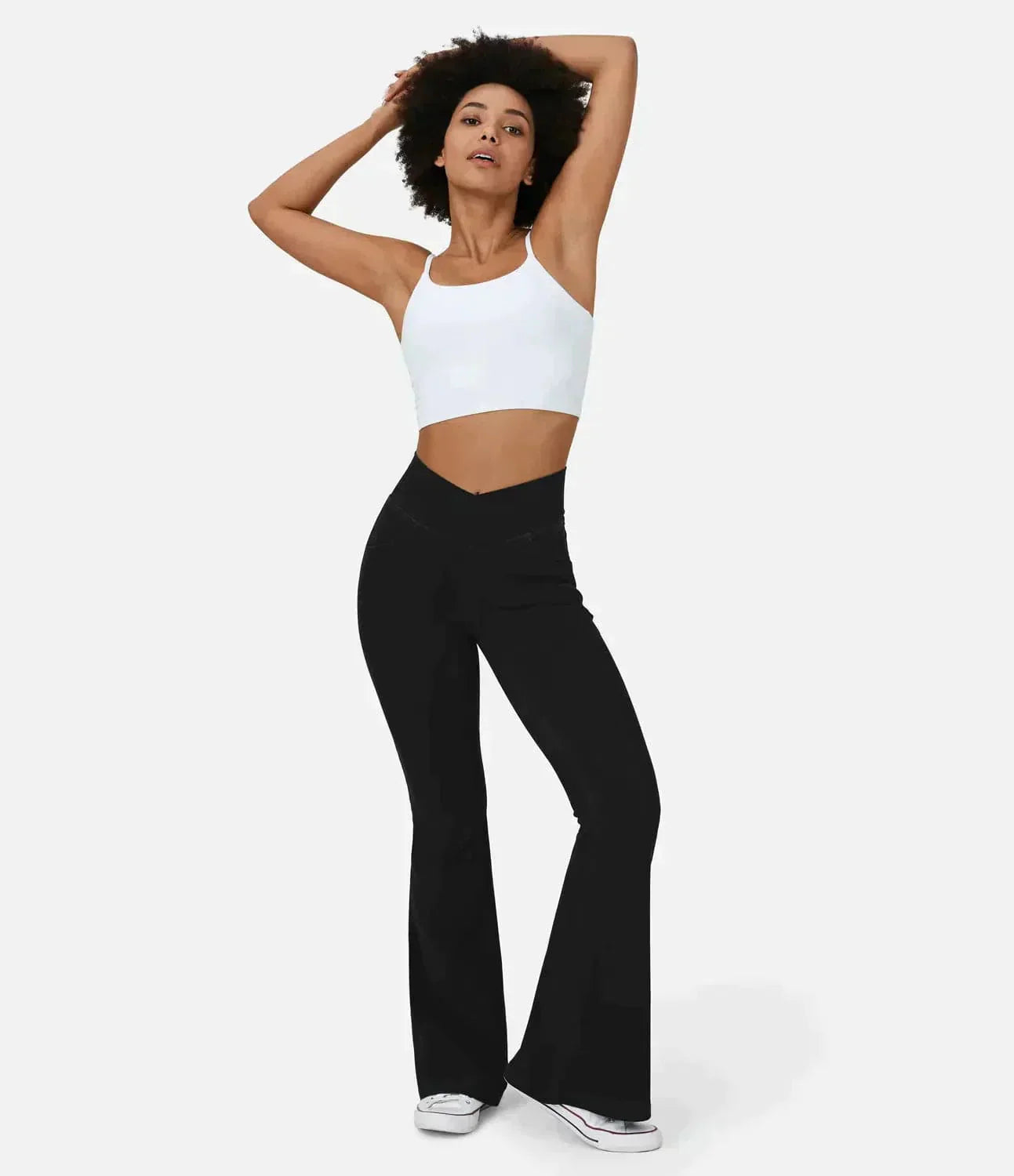 Jean large à taille haute stylisé Camille pour femmes - Élégance sans effort