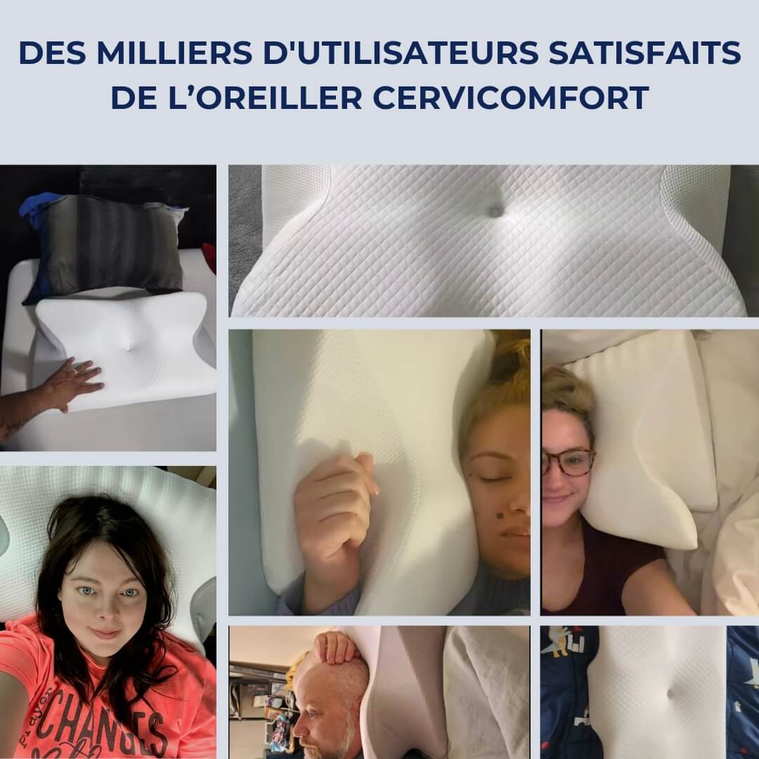Oreiller confort CerviComfort avec Matériaux Durables pour un Bien-être Durable