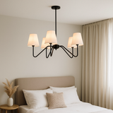 Lustre de chambre en soie