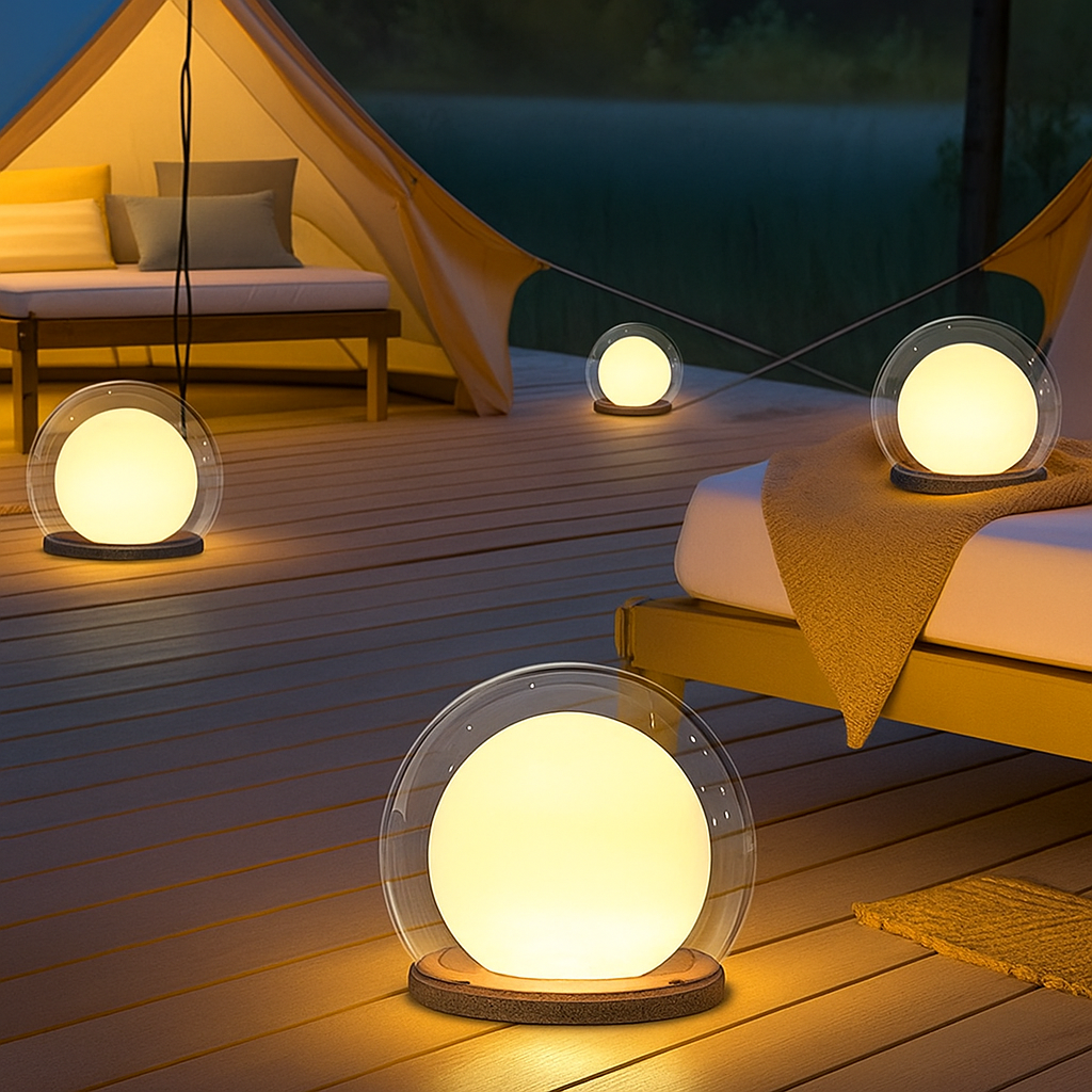 Lampe lunaire à pilier