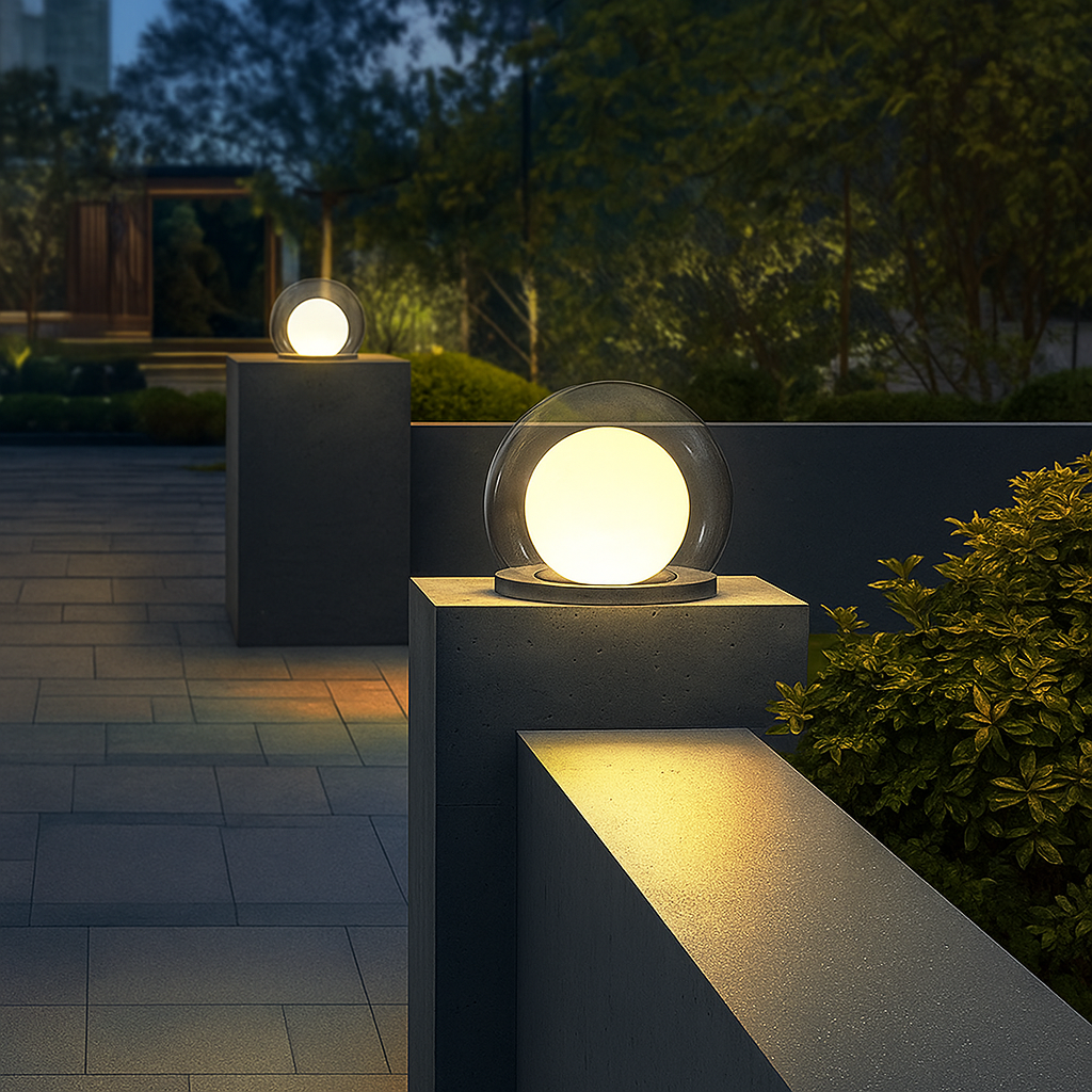 Lampe lunaire à pilier