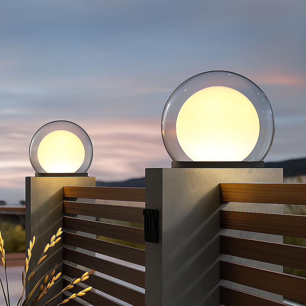 Lampe lunaire à pilier