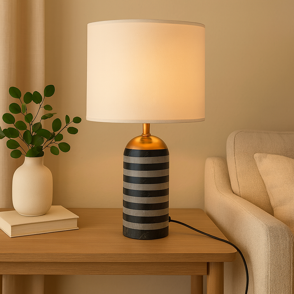 Lampe à poser en marbre Rexo