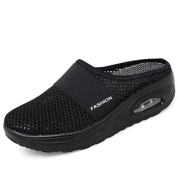 Chaussures confortables diabétiques Noir - Confort confortable et design tendance