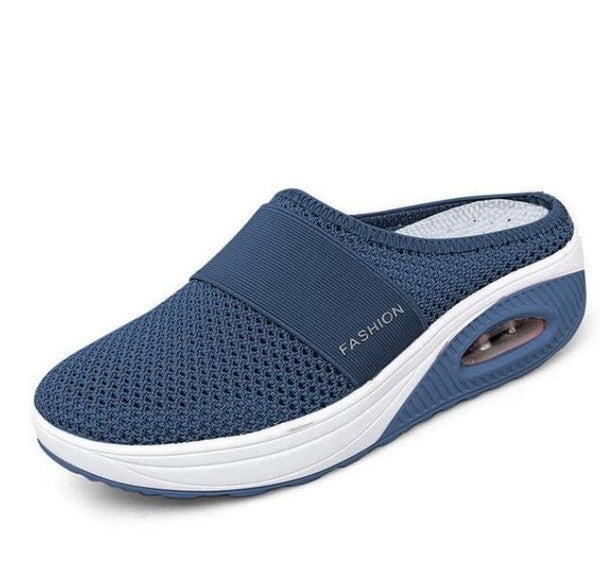 Chaussures orthopédiques diabétiques Bleu clair - Prévention ulcères et douleurs