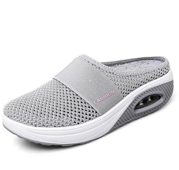Chaussures orthopédiques diabétiques Gris - Respirantes et confortables pour la santé des pieds