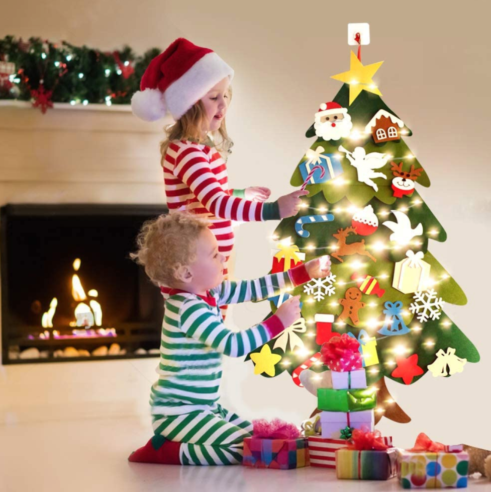 Sapin Montessori Lumineux - Sapin de Noël Unique avec Personnalisations Variées d