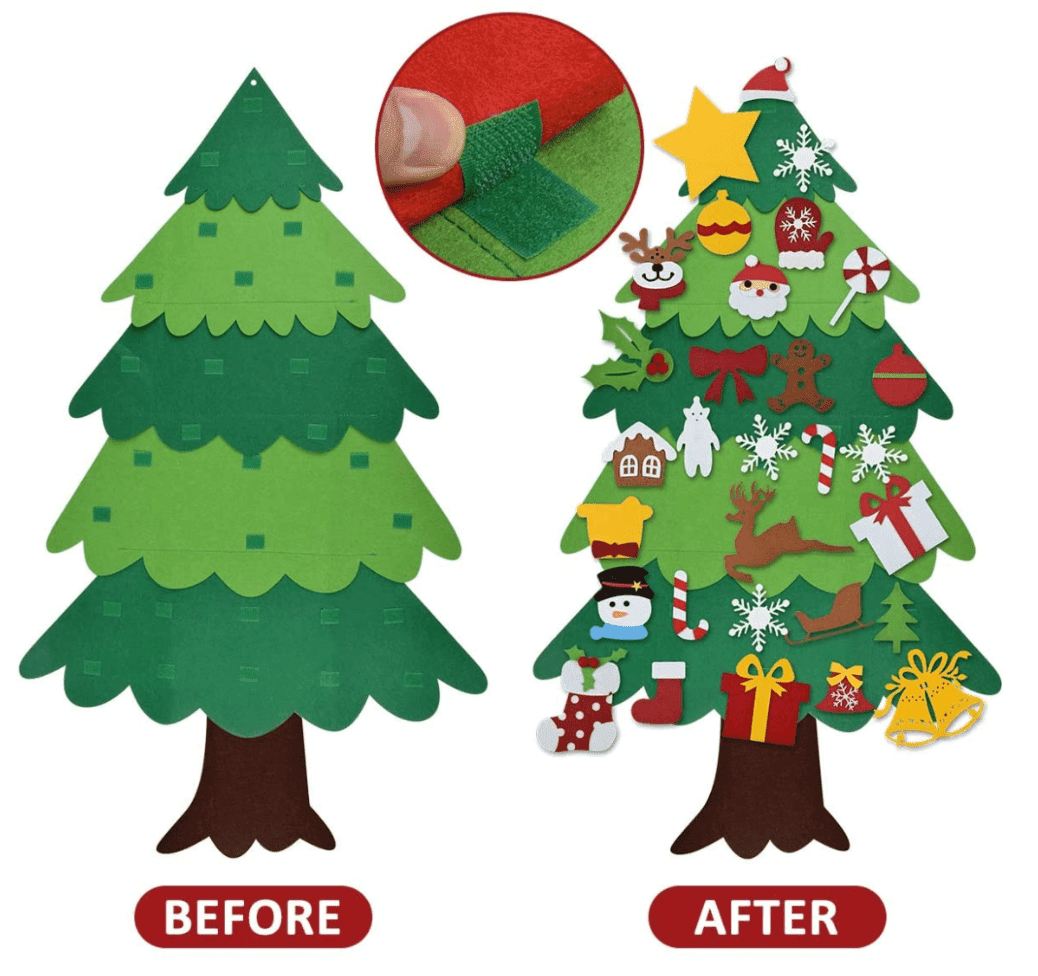Sapin Montessori Lumineux - Sapin de Noël Unique pour Activité Familiale et Créativité Enfant
