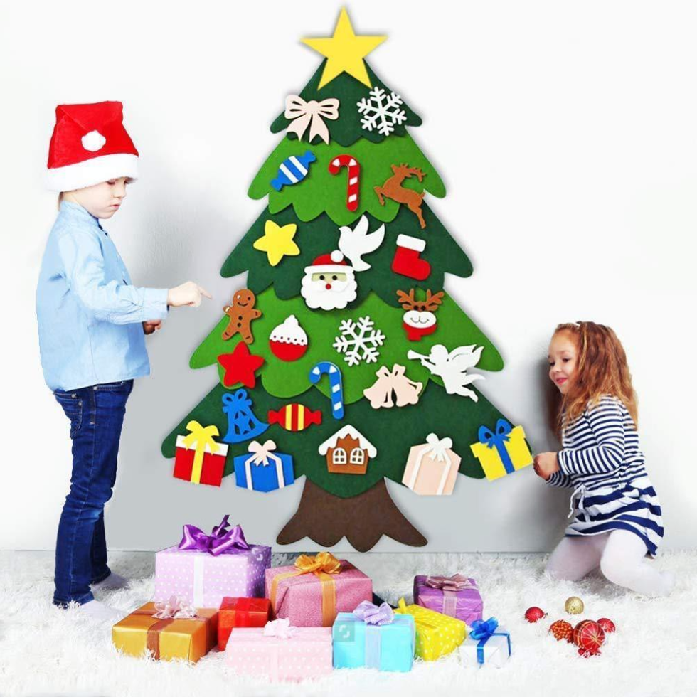 Sapin Montessori Lumineux - Sapin de Noël Unique pour Activité Familiale et Créativité Enfant