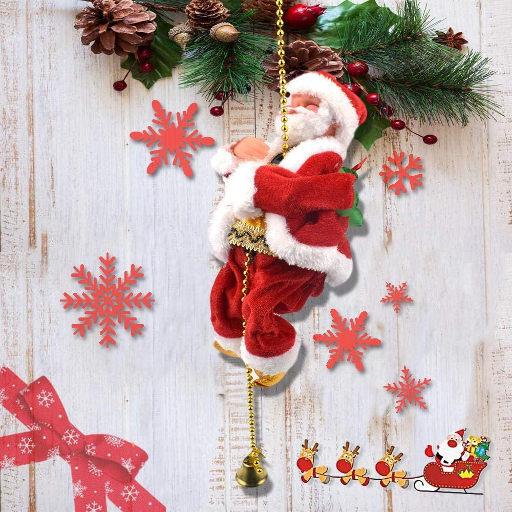 Père Noël Grimpant Escaladant - Décorations Festives uniques le