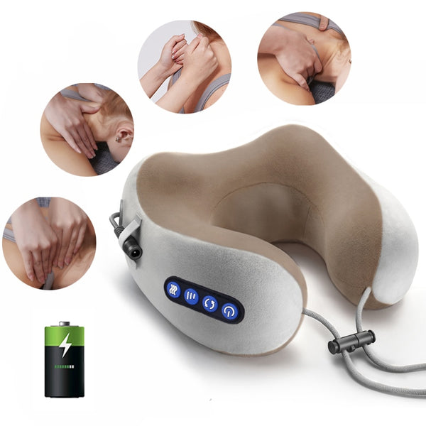 Coussin Masseur Chauffant de Cou et Cervicales - Chaleur Apaisante et Soutien Cervical