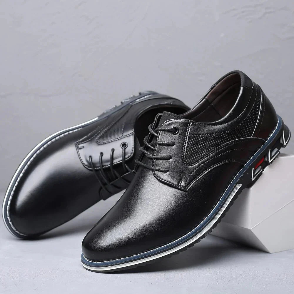Chaussures de style urbain en Noir avec confort respirant et soutien orthopédique