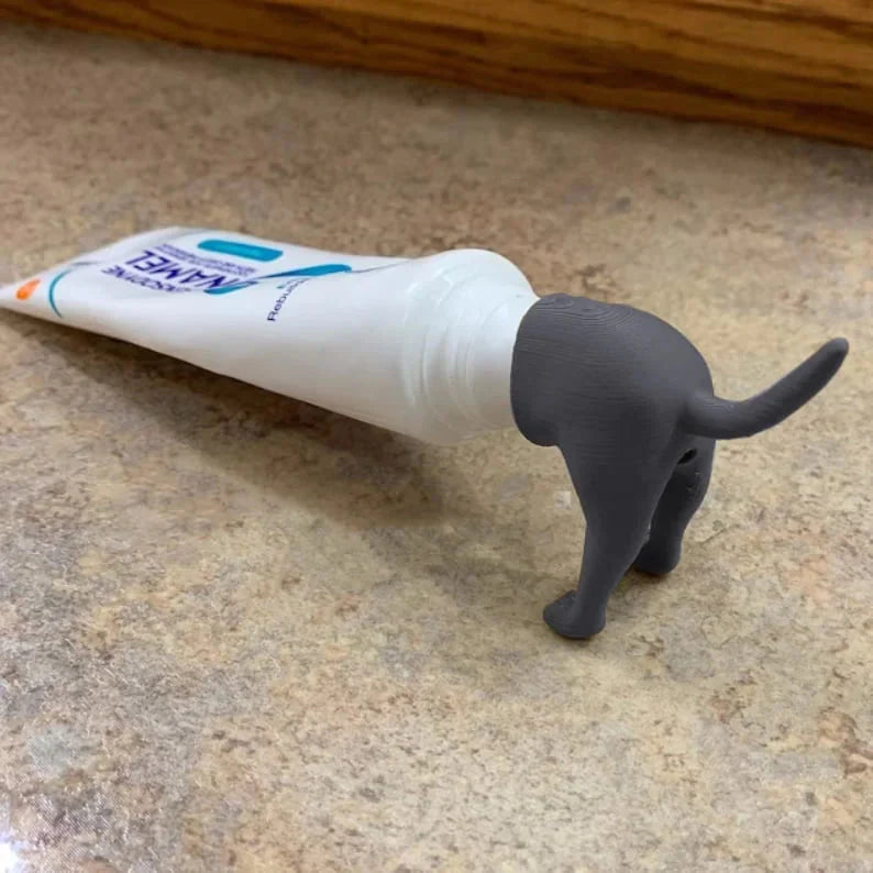 Topper de Tube Dentifrice Gris | Accessoire Rigolo pour Salle de Bain Amusante do