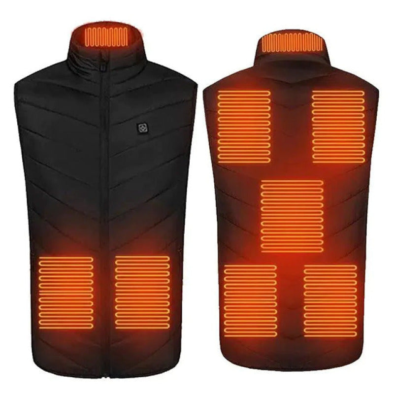 Gilet Chauffant Sans Manche Mixte Zones pour Camping et Randonnée