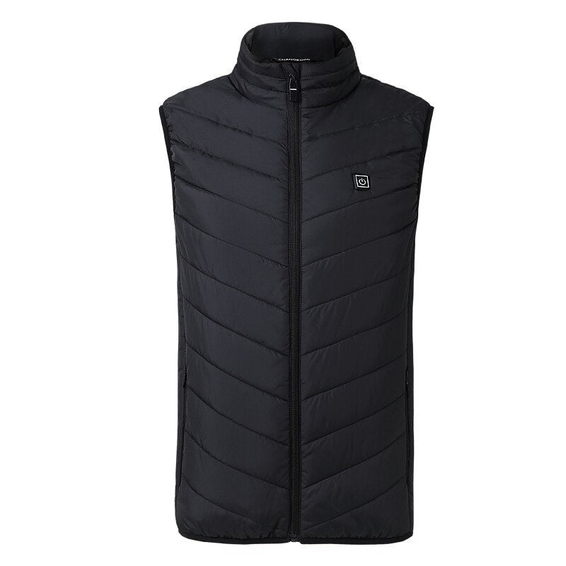 Gilet Chauffant Sans Manche Mixte Zones en Noir pour Confort Thermique dog travel
