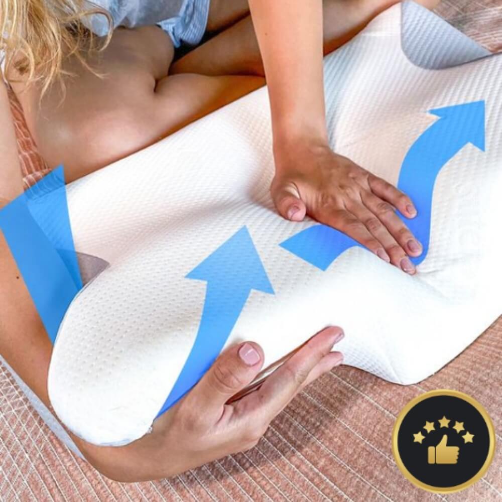 Oreiller Ergonomique DreamEase - Parfait pour une Posture Saine pendant le Sommeil