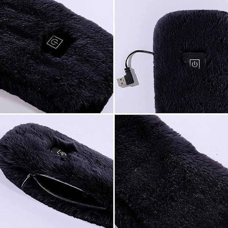 Écharpe tendance en fourrure électrique offrant mode et chaleur pour l'hiver