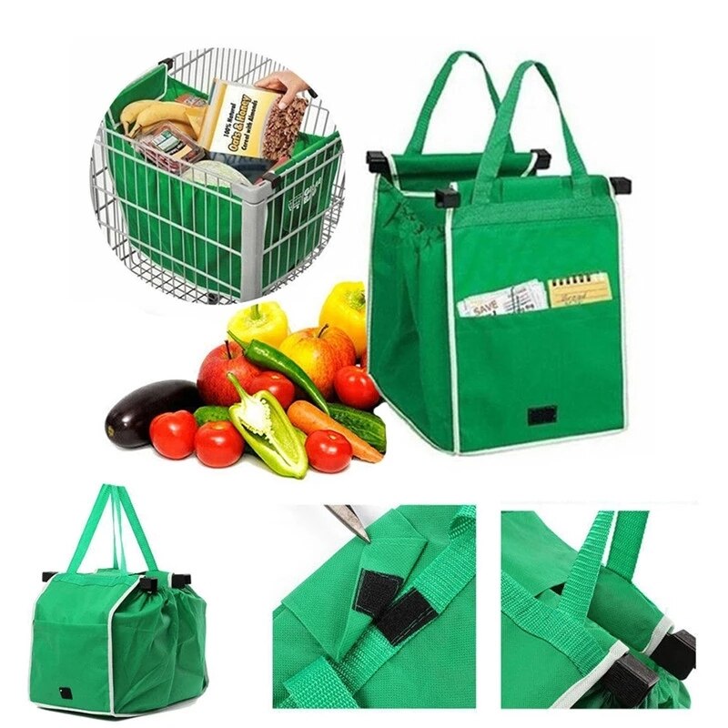 Sac de Course Réutilisable EcoTace idéal pour les courses à chariot avec son design écologique