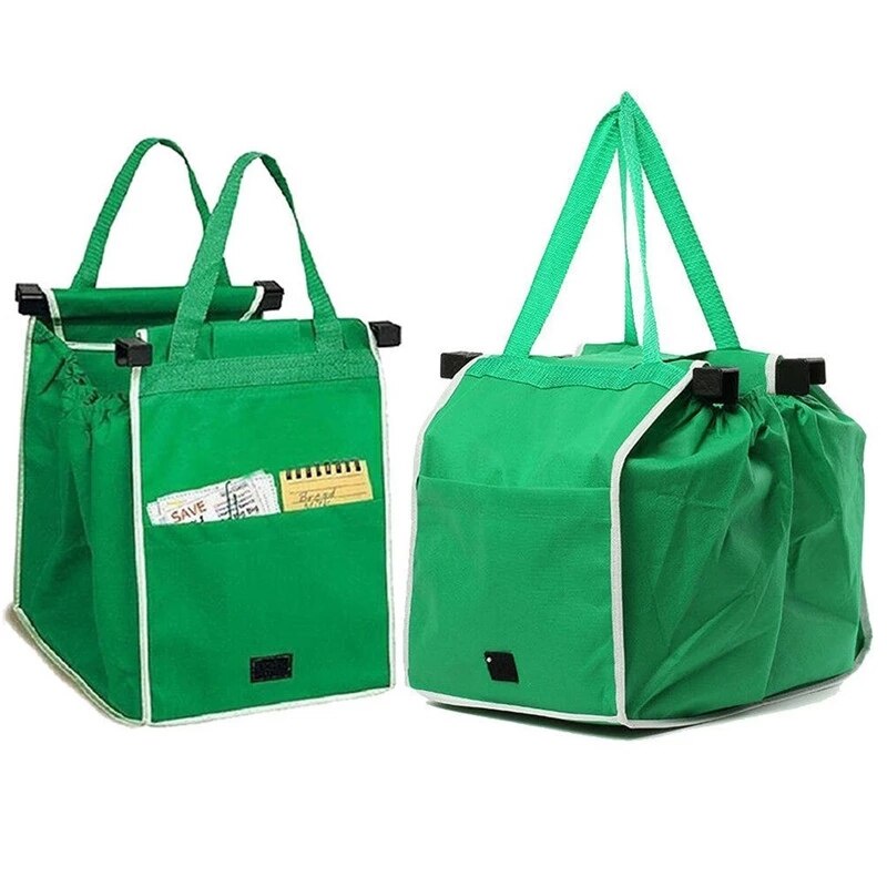 Sac de Course Réutilisable EcoTace en sac non-tissé écologique et pliable tra