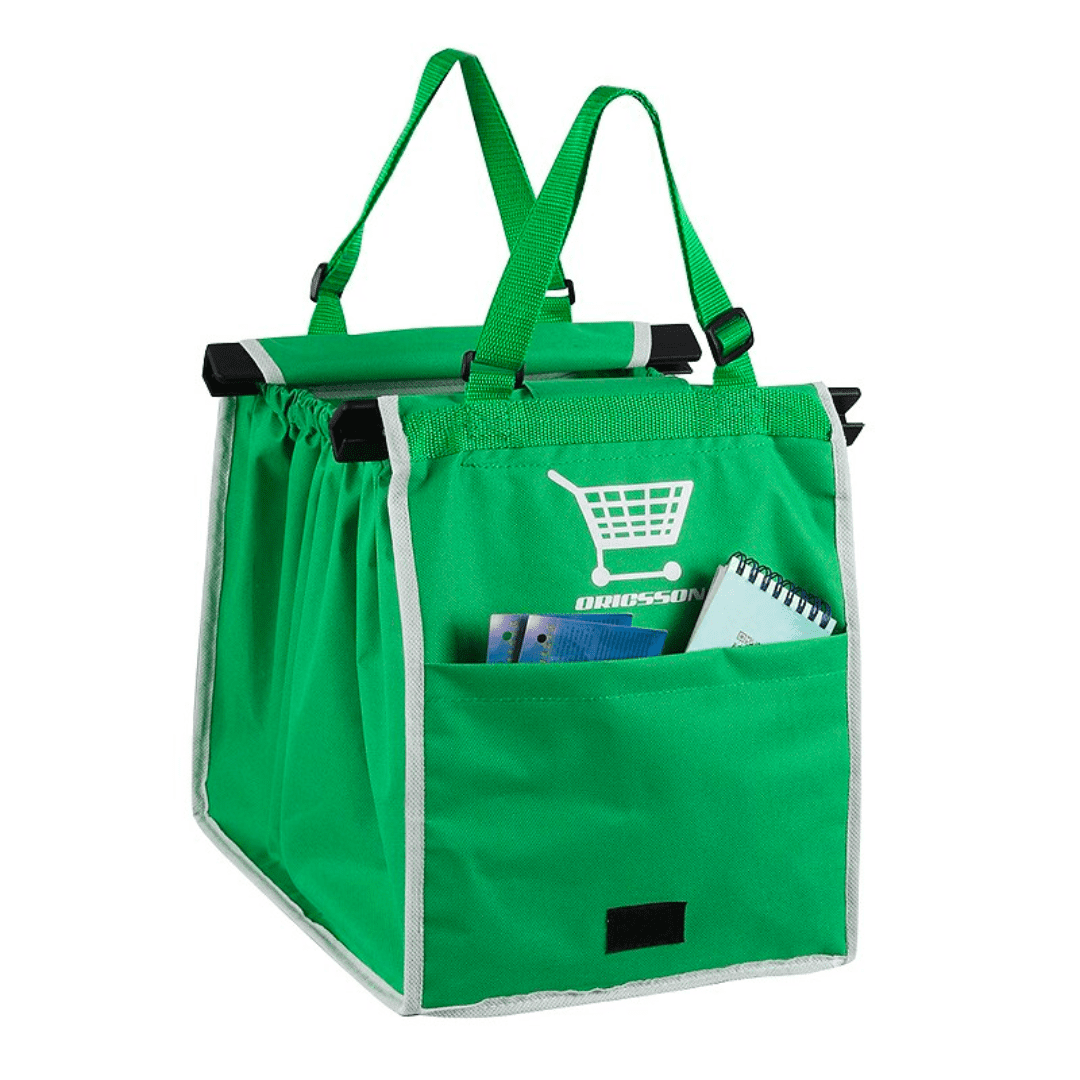 Sac de Course Réutilisable EcoTace en sac non-tissé écologique et pliable tra