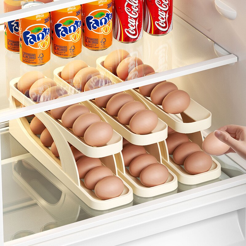 Support compact d'œufs frais pour réfrigérateur et gain de place