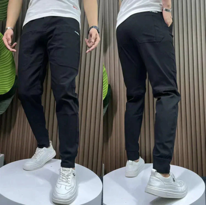 Pantalon cargo extensible Fardi - Noir style décontracté et léger