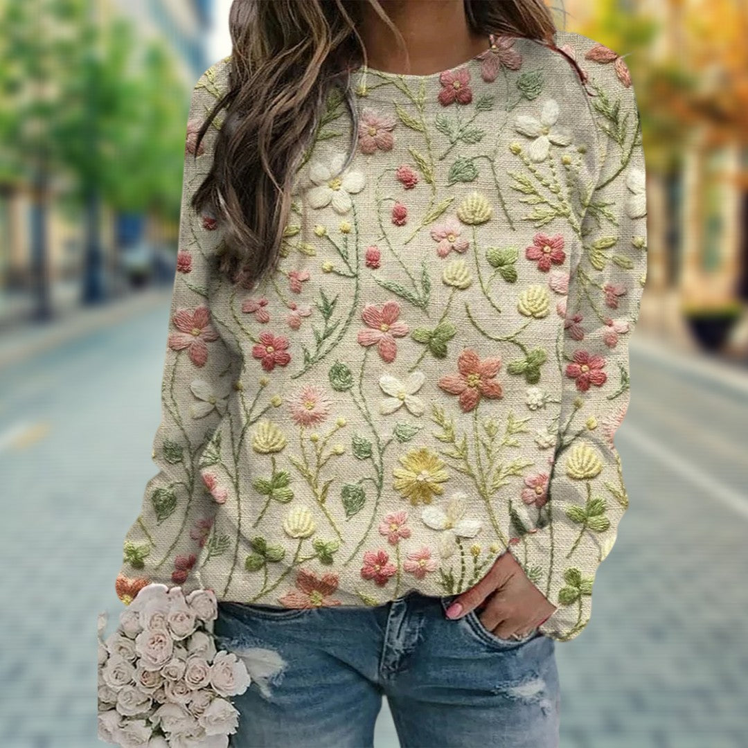 Chandail chic et douillet Flora - Mode féminine de qualité, confort doux et élégance décontractée