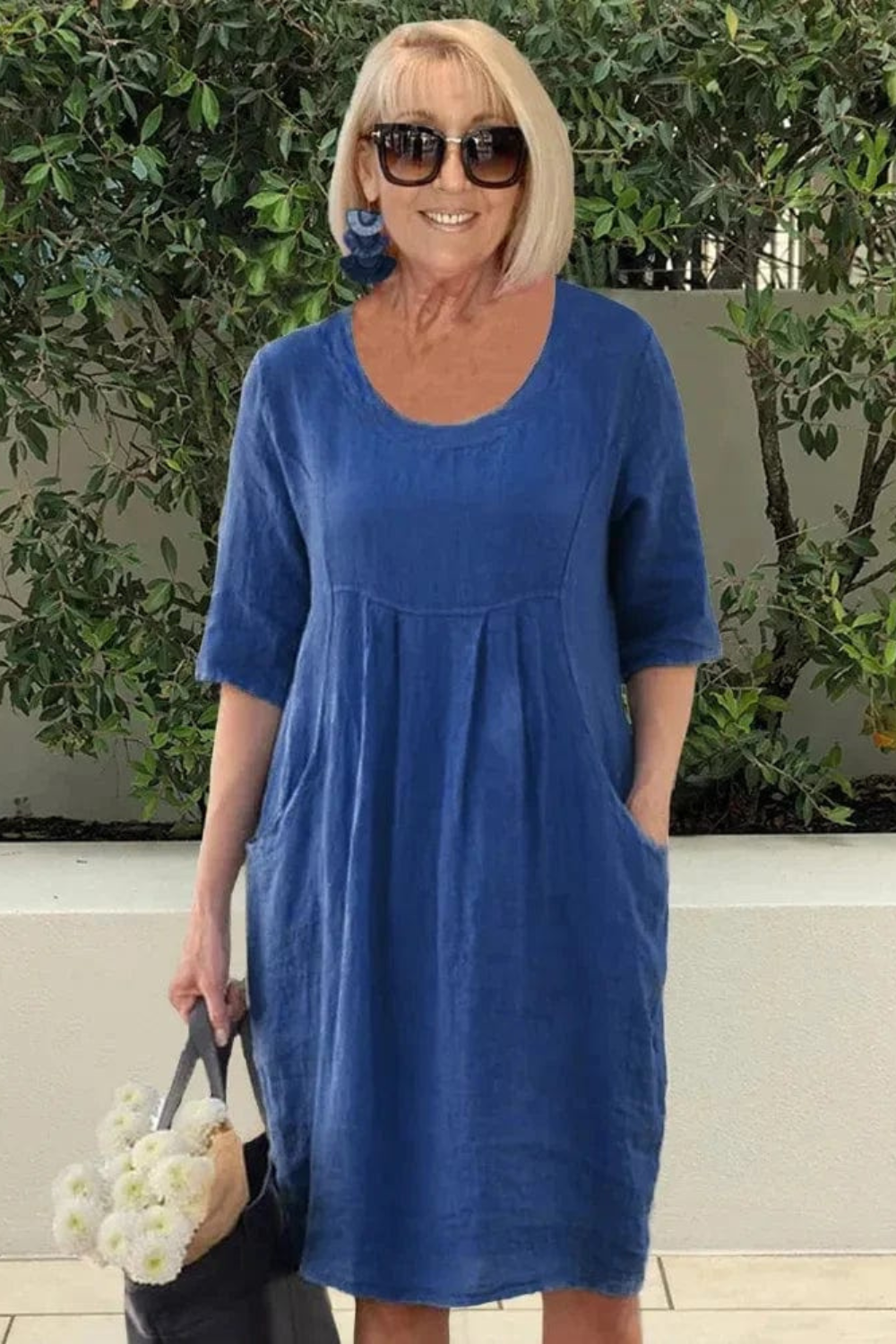 Robe d'été Florine avec poches pour femme, style décontracté et confort léger dog