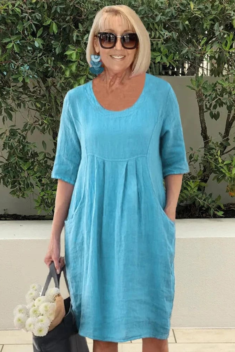 Robe d'été Florine avec poches pour femme, style décontracté et confort léger dog