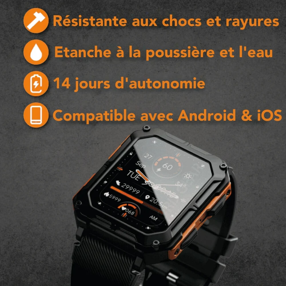Montre Connectée avec Fonctionnalités Santé Avancées