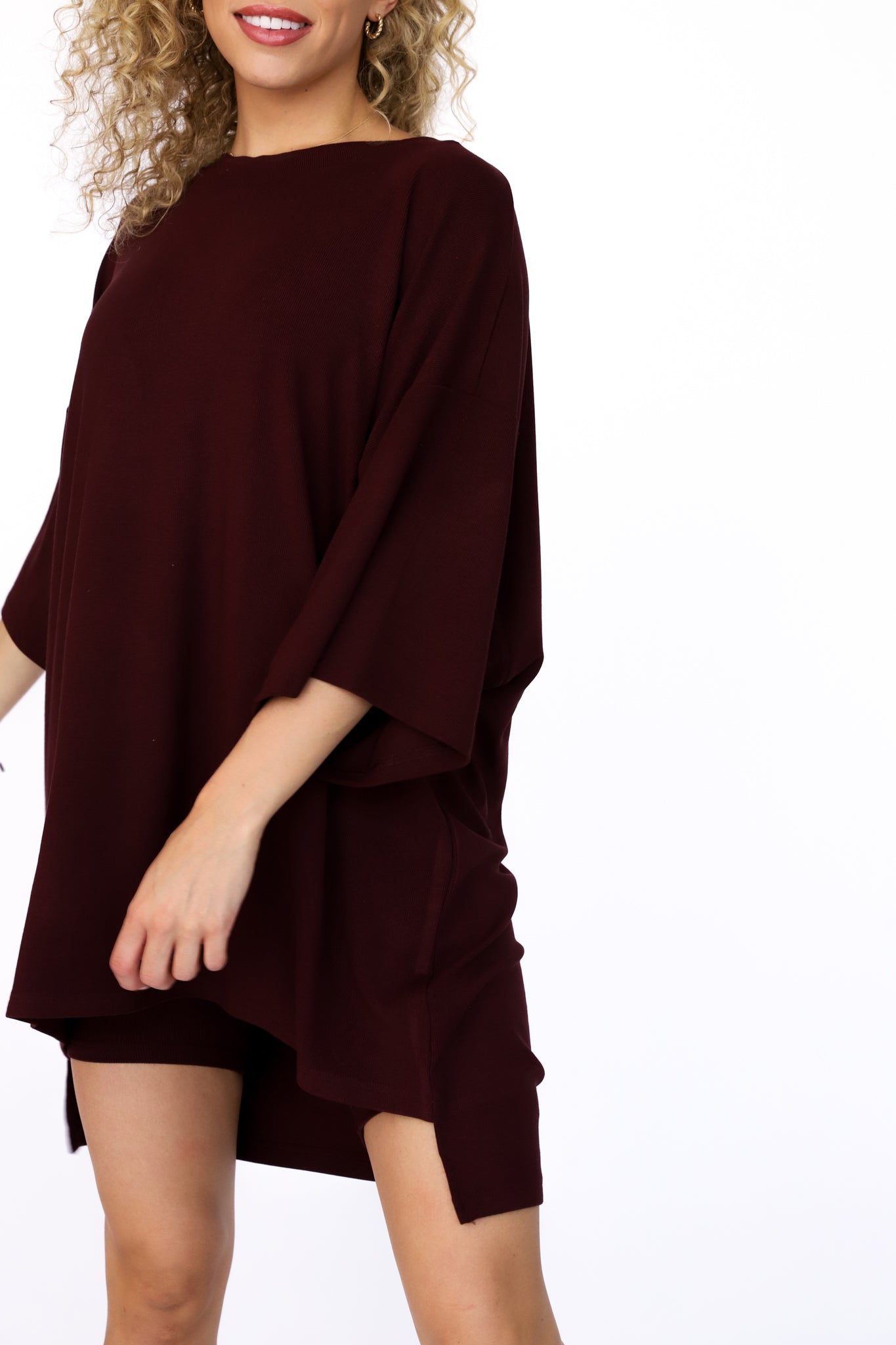 Ensemble Doux Et Extensible Freya en Brun, ceinture plate et design durable t