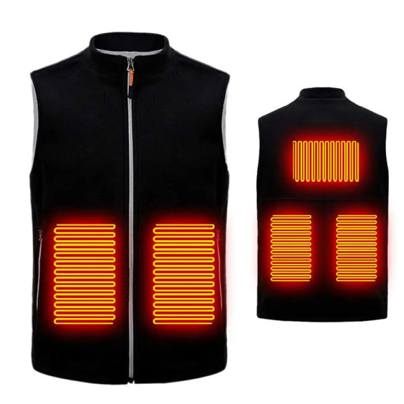 Gilet chauffant veste à température ajustable pour sports d'hiver
