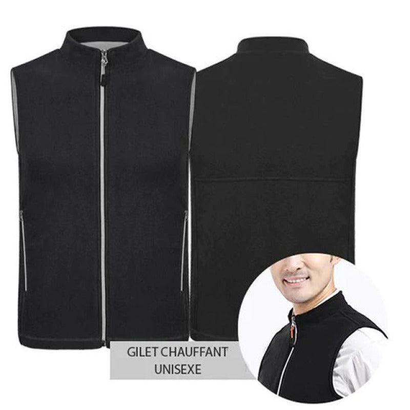 Gilet chauffant veste à température ajustable pour sports d'hiver