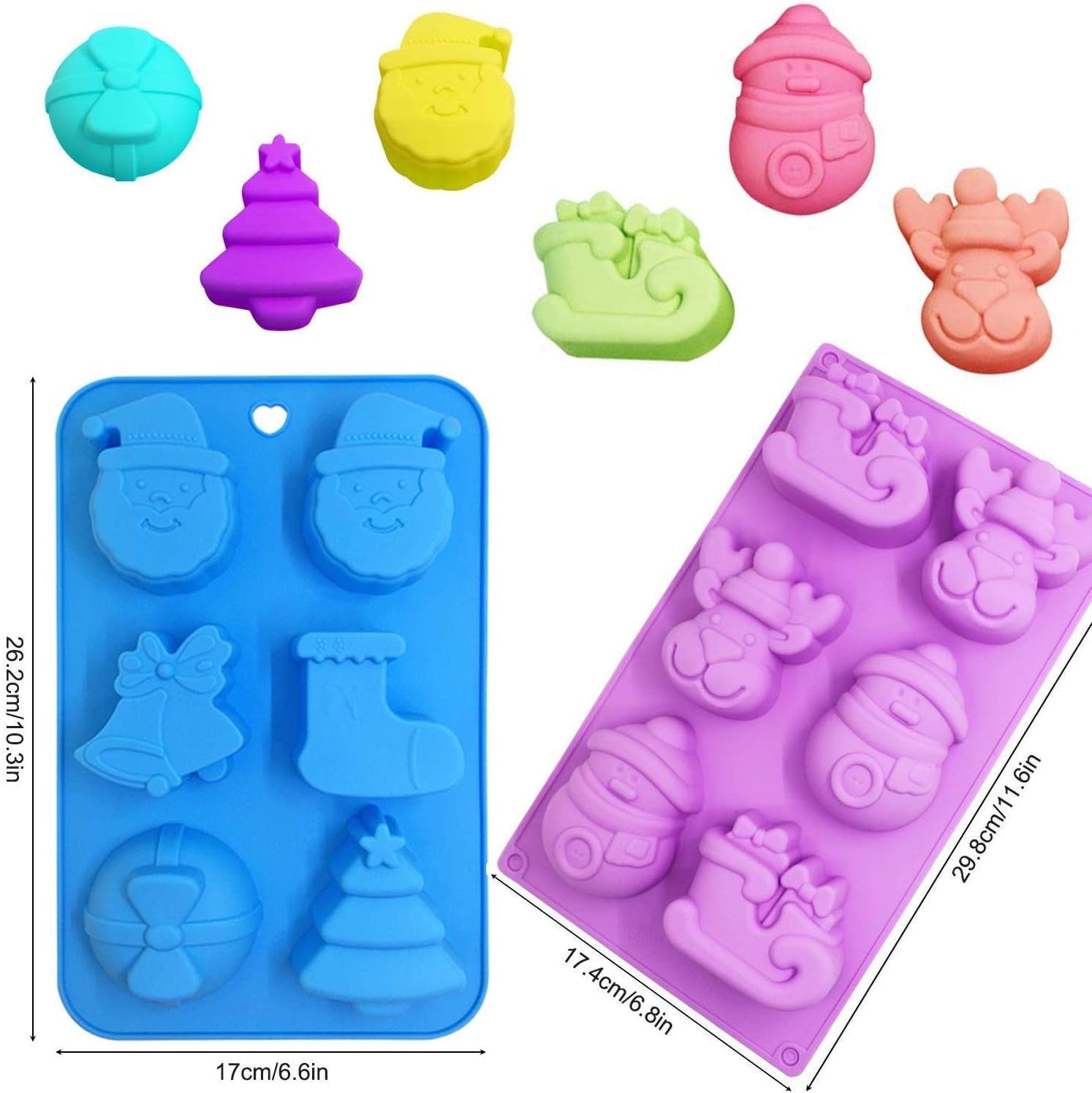 Moules en silicone pour gâteaux de Noël de haute qualité leak-p
