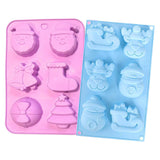 Grandi stampi in silicone per dolci di Natale (set da 2)