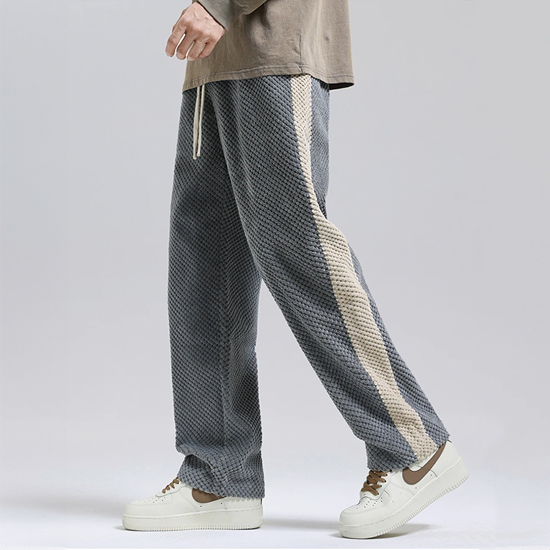 Jogger Côtelé à Mailles Greg en Gris - Design Moderne et Exploration Urbaine | Style Urbain