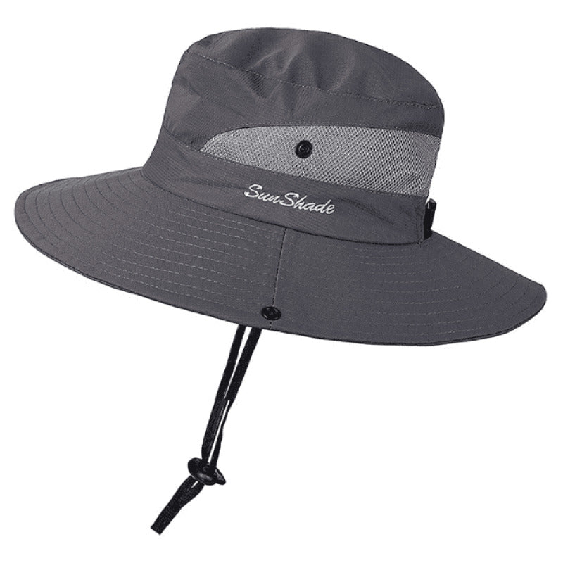 Chapeau Anti UV N° - Style Cowboy Élégant et Pratique, Protection Soleil - Gris d
