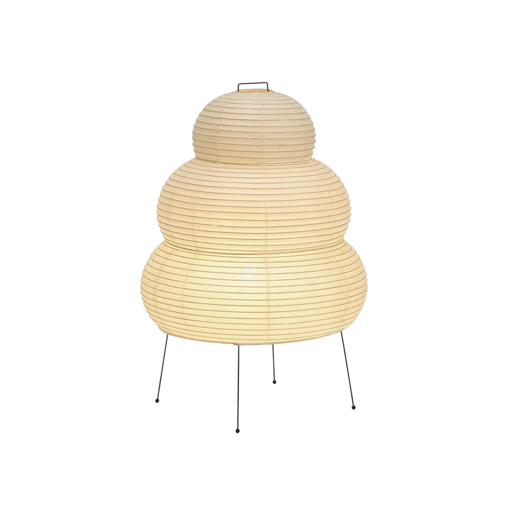 Lampadaire en papier de riz