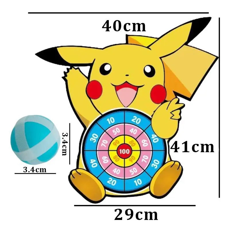 Jeu de Fléchettes Pokémon Amusant pour Enfants avec Balles Adhésives - Activité Ludique et Éducative