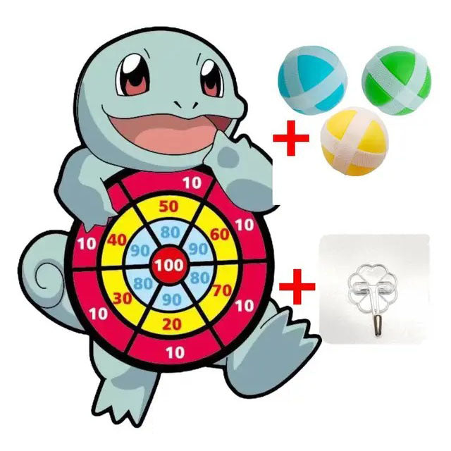 Jeu de Fléchettes Pokémon Amusant pour Enfants - Variante Carapuce travel bot