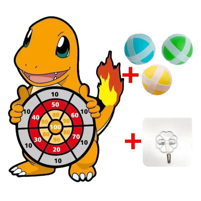 Jeu de Fléchettes Pokémon Amusant pour Enfants - Variante Salamèche travel bo