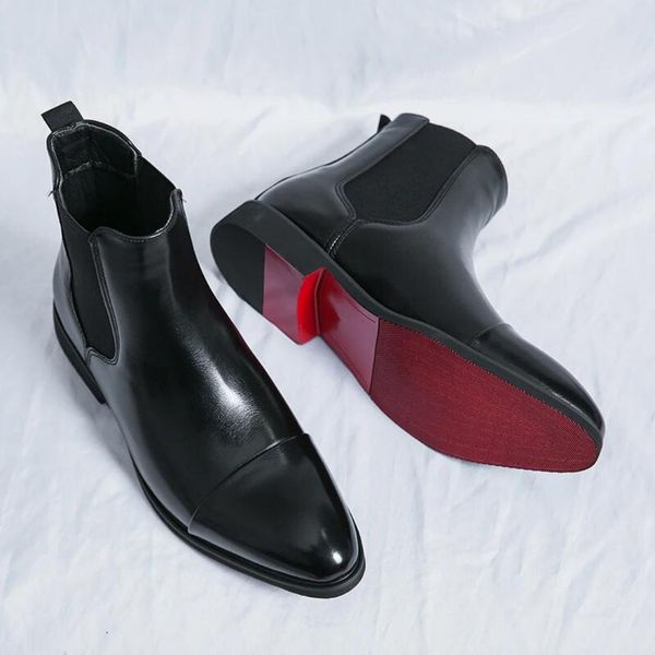 Bottes Élégantes pour Hommes en Cuir Haute Qualité de Jonathan - Style Intemporel Noir