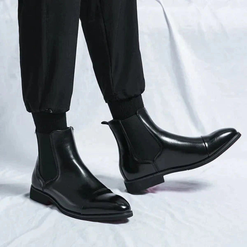 Bottes Élégantes pour Hommes en Cuir Haute Qualité de Jonathan - Confort Durable et Style Intemporel