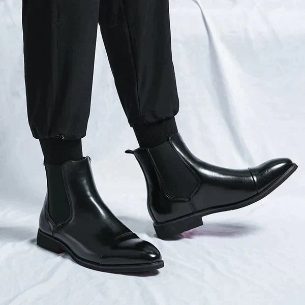 Bottes Élégantes pour Hommes en Cuir Haute Qualité de Jonathan - Confort Durable et Style Intemporel