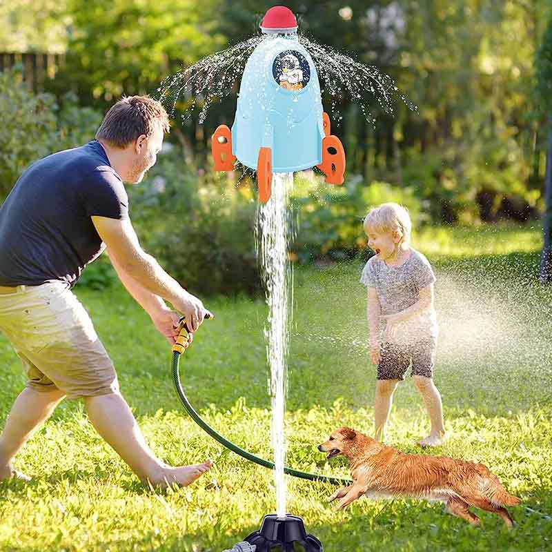 Jouets Rocket Sprinkler - Fusée à Eau Extérieur avec Pulvérisation Ajustable