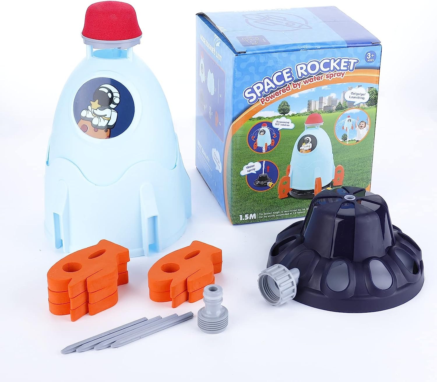 Jouets Rocket Sprinkler - Fusée à Eau Extérieur, Jouet Arrosage pour Enfants
