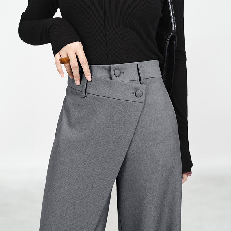 Pantalon ample Julia coupe asymétrique style rétro d