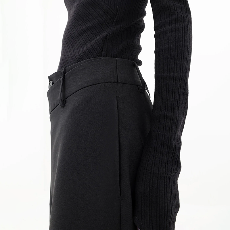 Pantalon ample Julia coupe asymétrique style rétro d