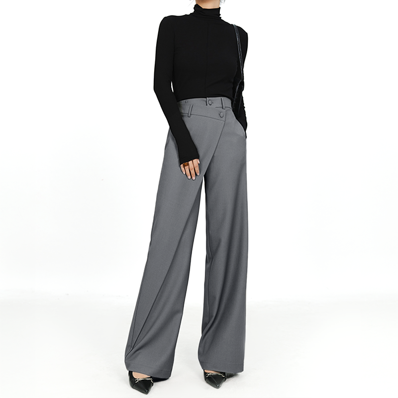 Pantalon ample Julia coupe asymétrique style rétro d